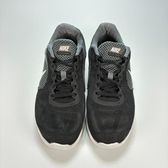 Nike Revolution 3 Black Gray Lace Up Running Shoes 819302-001 Womens Sz 9.5 Wide - Picture 3 of 10